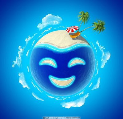 卡通創意地球素材 環保主題中的樂觀與活力